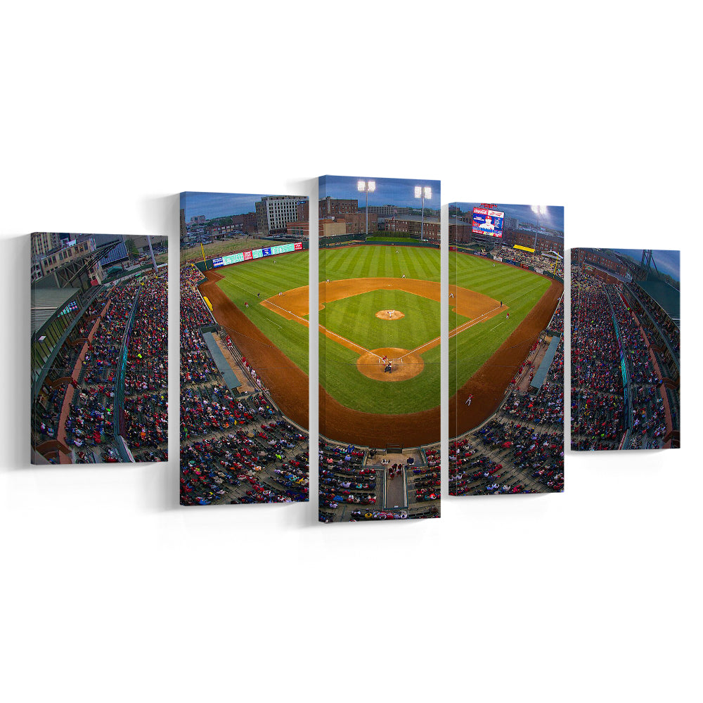 AutoZone Park, Stadium Canvas, Sport Art, Gift for him, 5 Panel, Large Canvas, Canvas Print Wall Art
