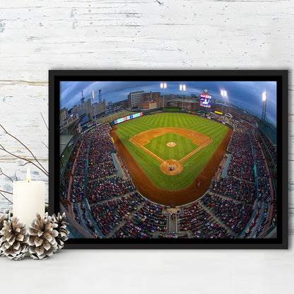 AutoZone Park, Stadium Canvas, Sport Art, Framed Canvas Print Wall Art, Floating Frame