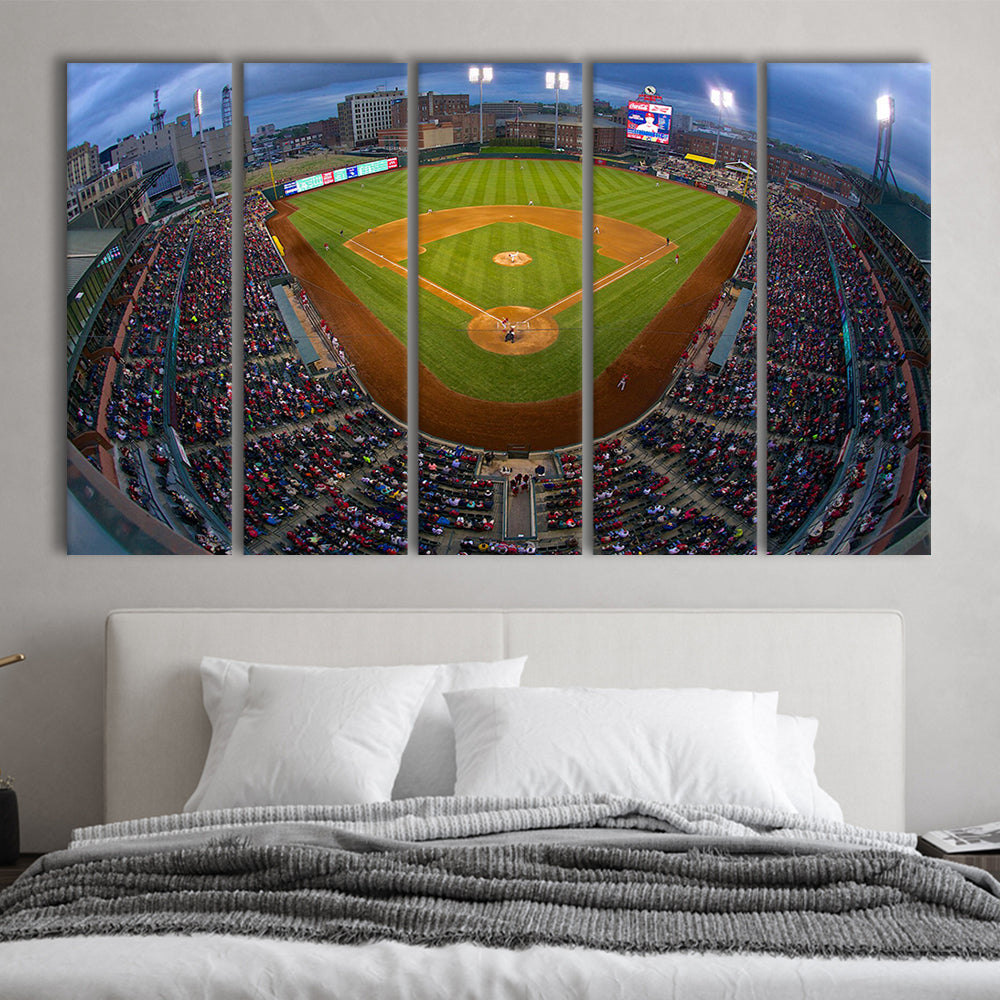 AutoZone Park, Stadium Canvas, Sport Art, 5 Panel B, Extra Large Canvas, Canvas Print Wall Art