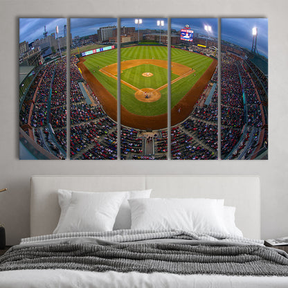 AutoZone Park, Stadium Canvas, Sport Art, 5 Panel B, Extra Large Canvas, Canvas Print Wall Art
