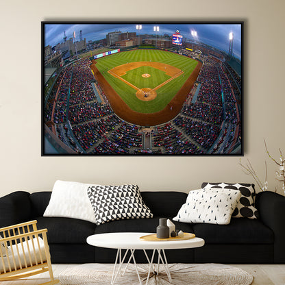 AutoZone Park, Stadium Canvas, Sport Art, Framed Canvas Print Wall Art, Floating Frame