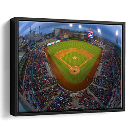 AutoZone Park, Stadium Canvas, Sport Art, Framed Canvas Print Wall Art, Floating Frame