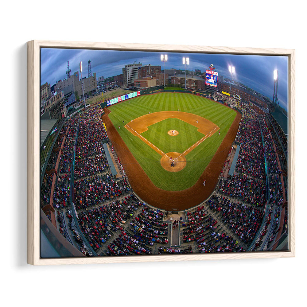 AutoZone Park, Stadium Canvas, Sport Art, Framed Canvas Print Wall Art, Floating Frame