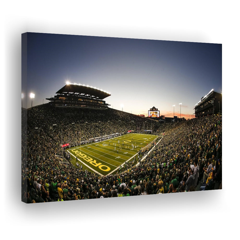 Autzen Oregon football Stadium, Stadium Canvas, Sport Art, Gift for him, Man Cave Decor, Art Print, Canvas Print Wall Art