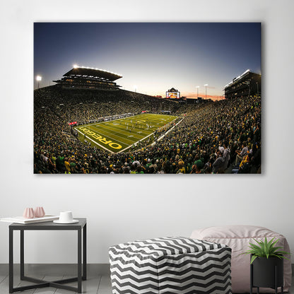 Autzen Oregon football Stadium, Stadium Canvas, Sport Art, Gift for him, Man Cave Decor, Art Print, Canvas Print Wall Art