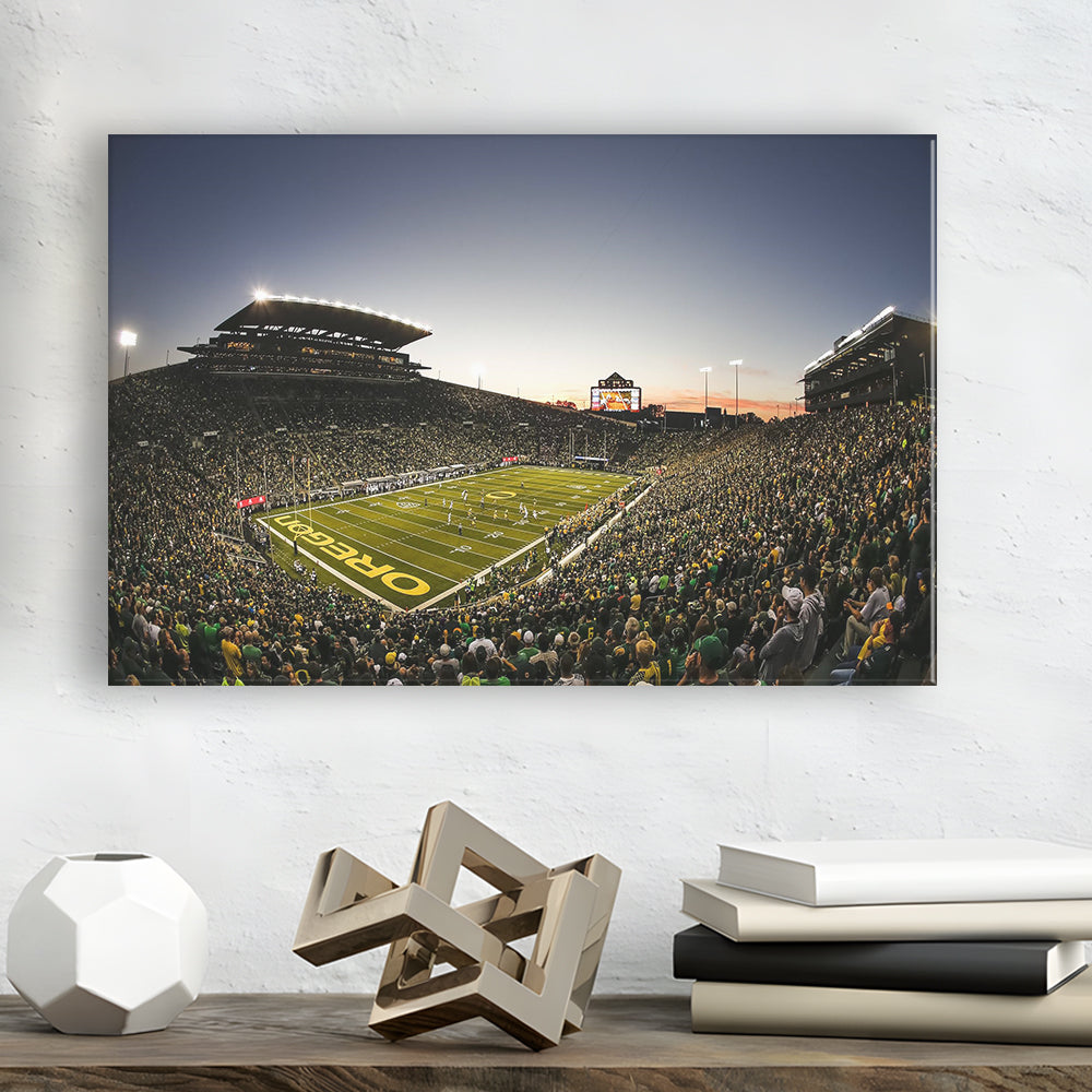 Autzen Oregon football Stadium, Stadium Canvas, Sport Art, Gift for him, Man Cave Decor, Art Print, Canvas Print Wall Art