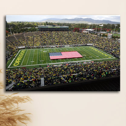 Autzen Stadium Interior, Stadium Canvas, Sport Art, Gift for him, Man Cave Decor, Art Print, Canvas Print Wall Art