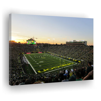 Autzen Stadium Oregon, Stadium Canvas, Sport Art, Gift for him, Man Cave Decor, Art Print, Canvas Print Wall Art