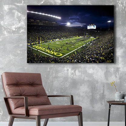 Autzen Stadium Oregon, Stadium Canvas, Sport Art, Fan Gifts, Man Cave Decor, Art Print, Canvas Print Wall Art