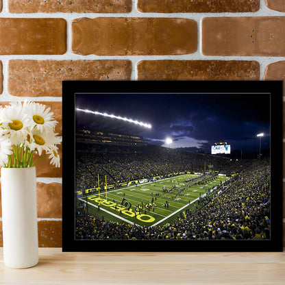 Autzen Stadium Oregon, Stadium Canvas, Sport Art, Fan Gifts, Framed Art Print Wall Decor, Picture Framed