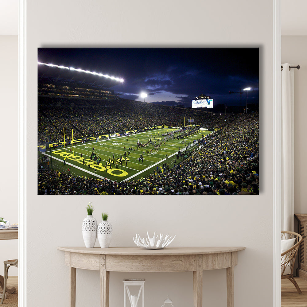 Autzen Stadium Oregon, Stadium Canvas, Sport Art, Fan Gifts, Man Cave Decor, Art Print, Canvas Print Wall Art