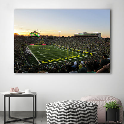 Autzen Stadium Oregon, Stadium Canvas, Sport Art, Gift for him, Man Cave Decor, Art Print, Canvas Print Wall Art