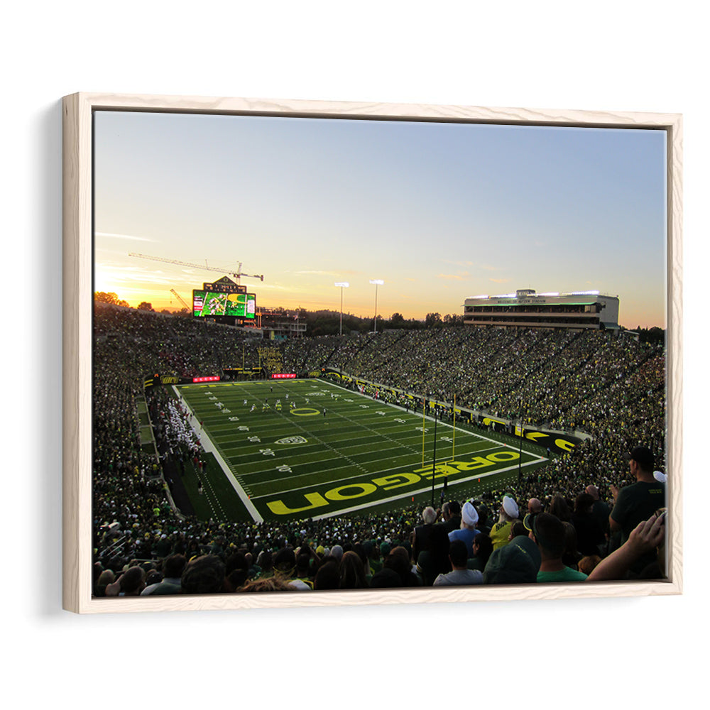 Autzen Stadium Oregon, Stadium Canvas, Sport Art, Framed Canvas Print Wall Art, Floating Frame