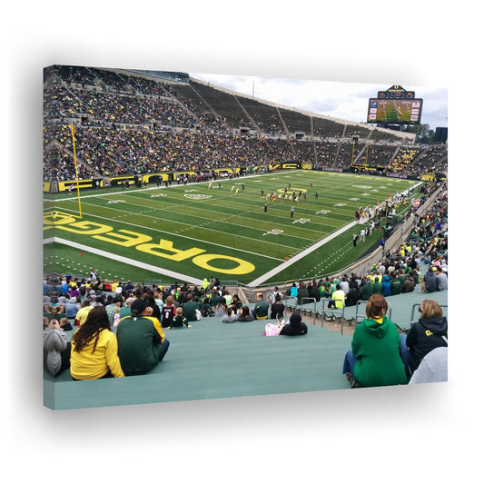 Autzen Stadium Section, Stadium Canvas, Sport Art, Gift for him, Man Cave Decor, Art Print, Canvas Print Wall Art