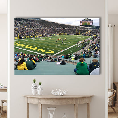 Autzen Stadium Section, Stadium Canvas, Sport Art, Gift for him, Man Cave Decor, Art Print, Canvas Print Wall Art