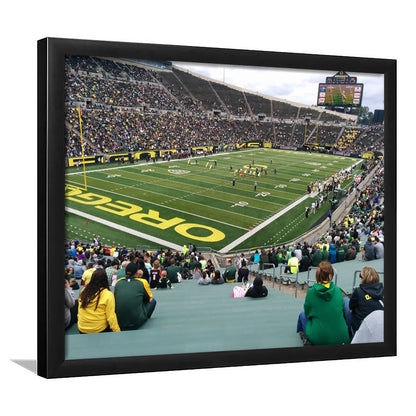 Autzen Stadium Section, Stadium Canvas, Sport Art, Gift for him, Framed Art Print Wall Decor, Picture Framed