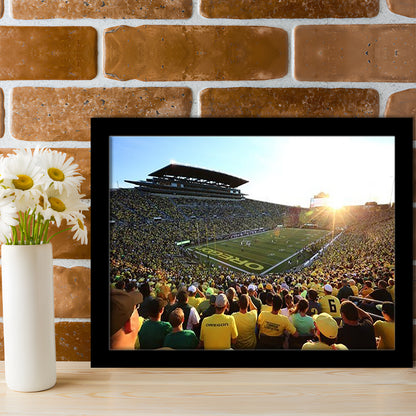 Autzen Stadium, Stadium Canvas, Sport Art, Gift for him, Framed Art Print Wall Decor, Picture Framed