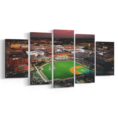 AutzoZone Park Stadium, Stadium Canvas, Sport Art, Gift for him, 5 Panel, Large Canvas, Canvas Print Wall Art