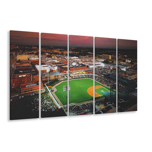 AutzoZone Park Stadium, Stadium Canvas, Sport Art, 5 Panel B, Extra Large Canvas, Canvas Print Wall Art