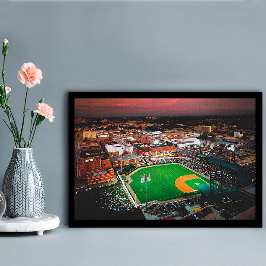 AutzoZone Park Stadium, Stadium Canvas, Sport Art, Gift for him, Framed Art Print Wall Decor, Picture Framed