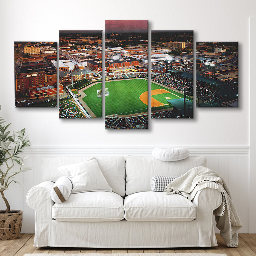 AutzoZone Park Stadium, Stadium Canvas, Sport Art, Gift for him, 5 Panel, Large Canvas, Canvas Print Wall Art