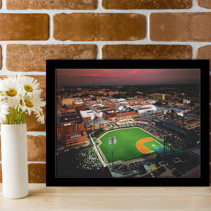 AutzoZone Park Stadium, Stadium Canvas, Sport Art, Gift for him, Framed Art Print Wall Decor, Picture Framed