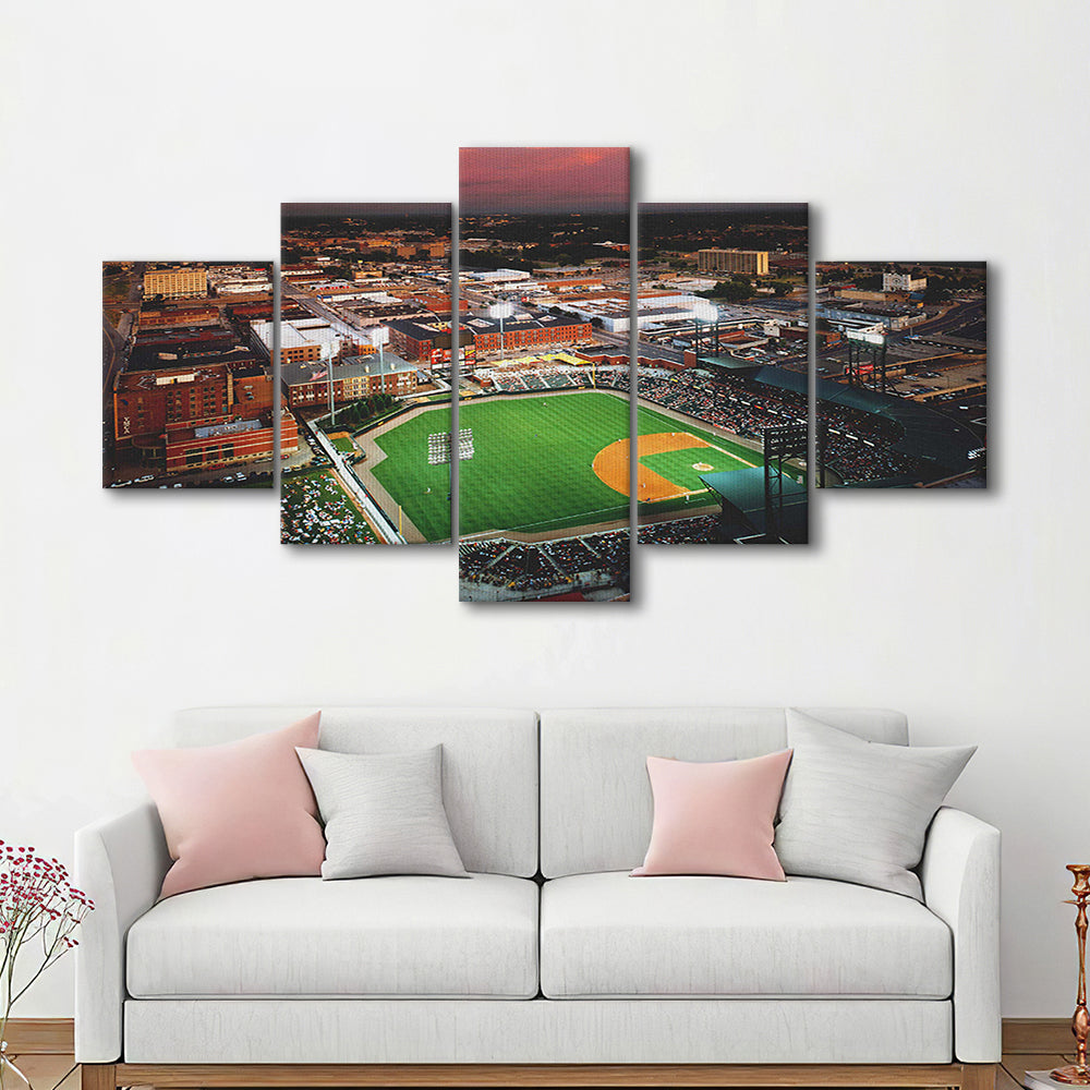 AutzoZone Park Stadium, Stadium Canvas, Sport Art, Gift for him, 5 Panel, Large Canvas, Canvas Print Wall Art