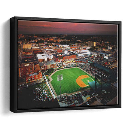 AutzoZone Park Stadium, Stadium Canvas, Sport Art, Framed Canvas Print Wall Art, Floating Frame