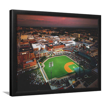 AutzoZone Park Stadium, Stadium Canvas, Sport Art, Gift for him, Framed Art Print Wall Decor, Picture Framed