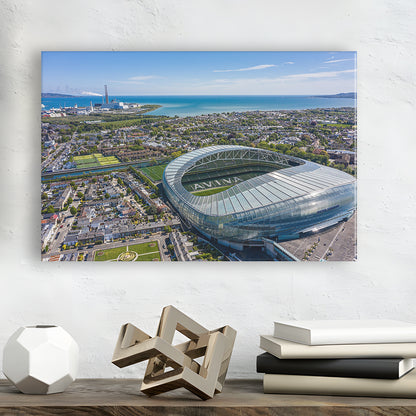 Aviva Guide Stadium, Stadium Canvas, Sport Art, Gift for him, Man Cave Decor, Art Print, Canvas Print Wall Art