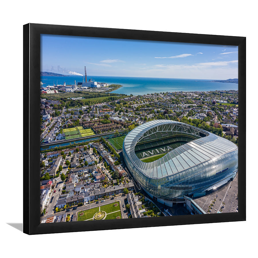 Aviva Guide Stadium, Stadium Canvas, Sport Art, Gift for him, Framed Art Print Wall Decor, Picture Framed