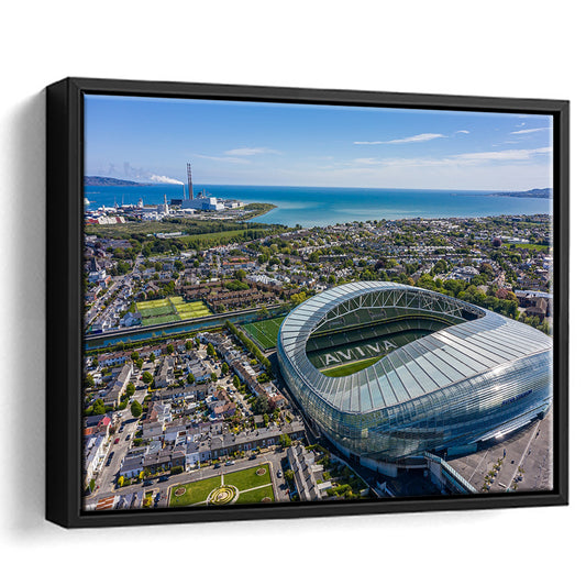 Aviva Guide Stadium, Stadium Canvas, Sport Art, Framed Canvas Print Wall Art, Floating Frame