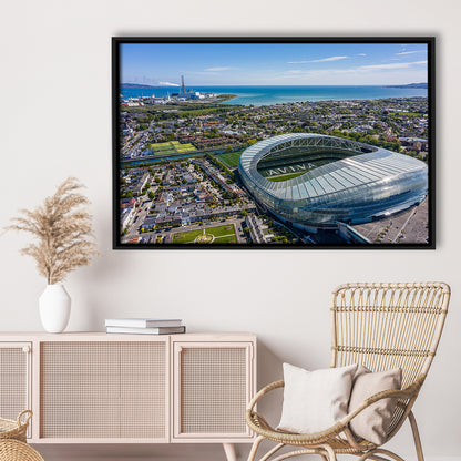 Aviva Guide Stadium, Stadium Canvas, Sport Art, Framed Canvas Print Wall Art, Floating Frame