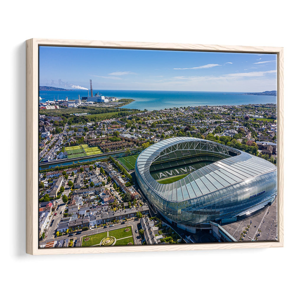 Aviva Guide Stadium, Stadium Canvas, Sport Art, Framed Canvas Print Wall Art, Floating Frame