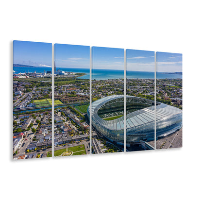Aviva Guide Stadium, Stadium Canvas, Sport Art, 5 Panel B, Extra Large Canvas, Canvas Print Wall Art