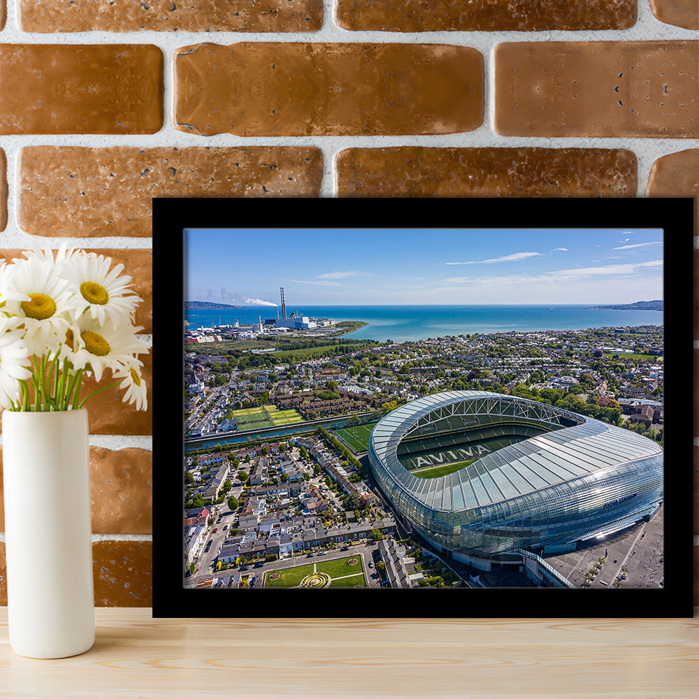 Aviva Guide Stadium, Stadium Canvas, Sport Art, Gift for him, Framed Art Print Wall Decor, Picture Framed