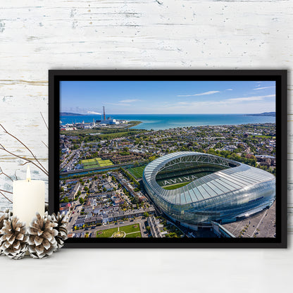 Aviva Guide Stadium, Stadium Canvas, Sport Art, Framed Canvas Print Wall Art, Floating Frame