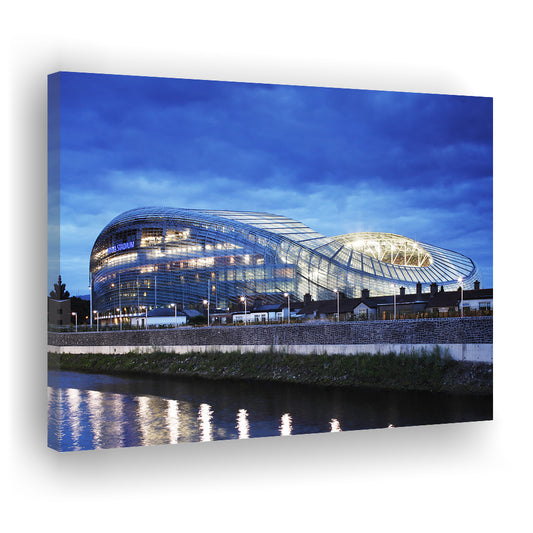 Aviva Stadium Dublin Ireland, Stadium Canvas, Sport Art, Gift for him, Man Cave Decor, Art Print, Canvas Print Wall Art