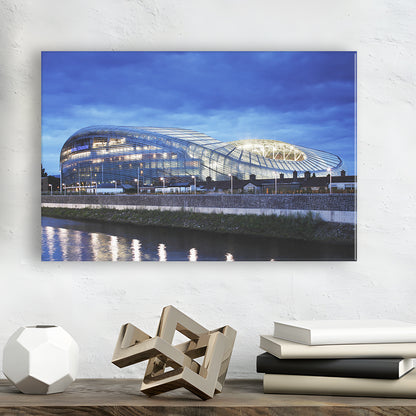Aviva Stadium Dublin Ireland, Stadium Canvas, Sport Art, Gift for him, Man Cave Decor, Art Print, Canvas Print Wall Art