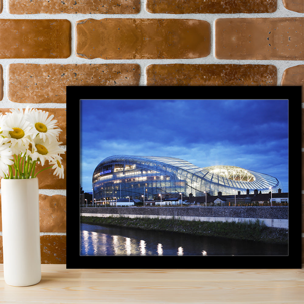Aviva Stadium Dublin Ireland, Stadium Canvas, Sport Art, Gift for him, Framed Art Print Wall Decor, Picture Framed