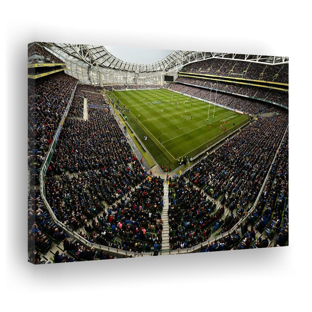 Aviva Stadium, Stadium Canvas, Sport Art, Fan Gifts, Man Cave Decor, Art Print, Canvas Print Wall Art