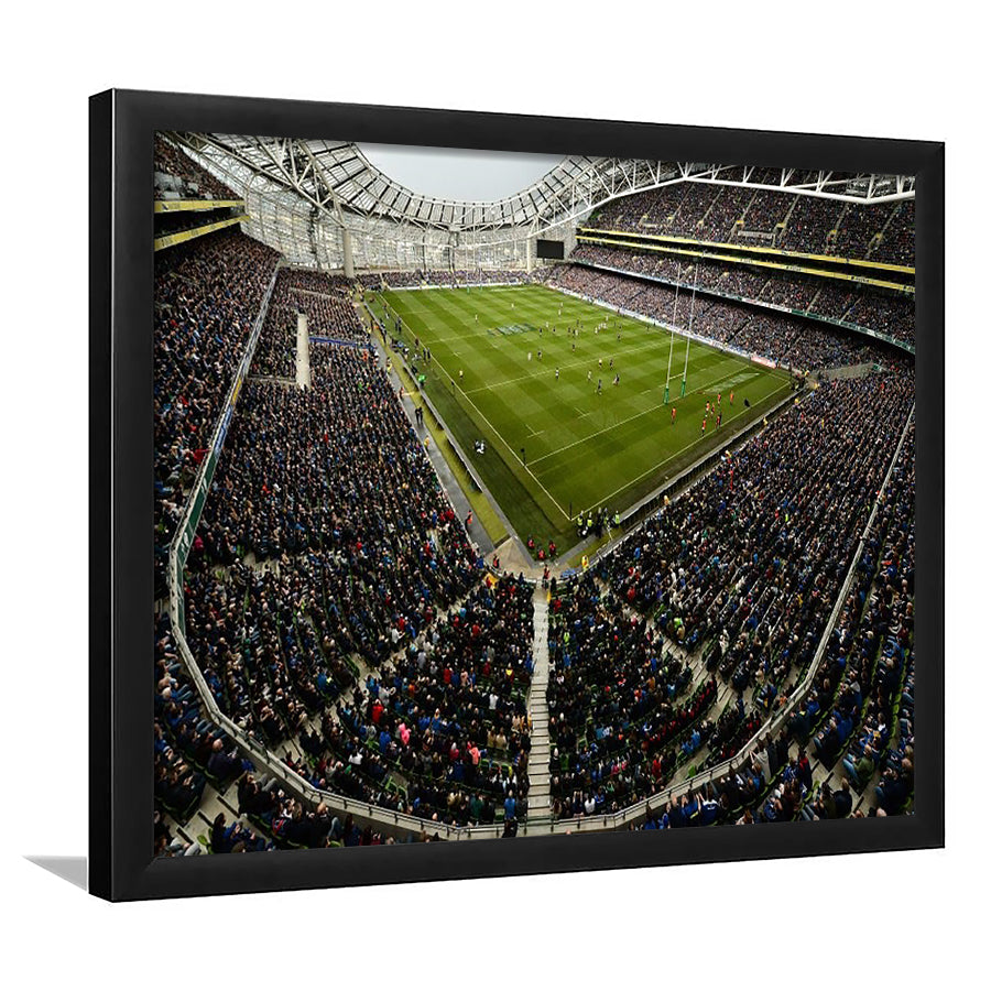 Aviva Stadium, Stadium Canvas, Sport Art, Fan Gifts, Framed Art Print Wall Decor, Picture Framed