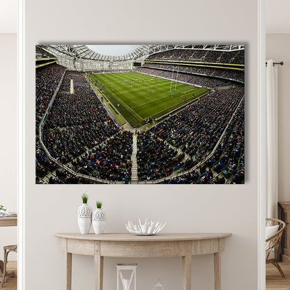 Aviva Stadium, Stadium Canvas, Sport Art, Fan Gifts, Man Cave Decor, Art Print, Canvas Print Wall Art