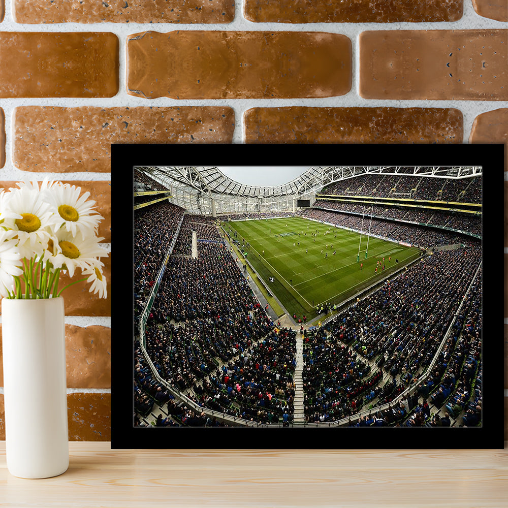 Aviva Stadium, Stadium Canvas, Sport Art, Fan Gifts, Framed Art Print Wall Decor, Picture Framed