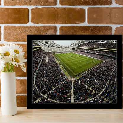 Aviva Stadium, Stadium Canvas, Sport Art, Fan Gifts, Framed Art Print Wall Decor, Picture Framed