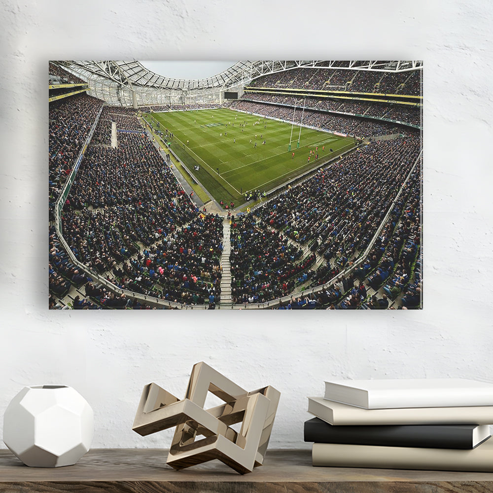 Aviva Stadium, Stadium Canvas, Sport Art, Fan Gifts, Man Cave Decor, Art Print, Canvas Print Wall Art