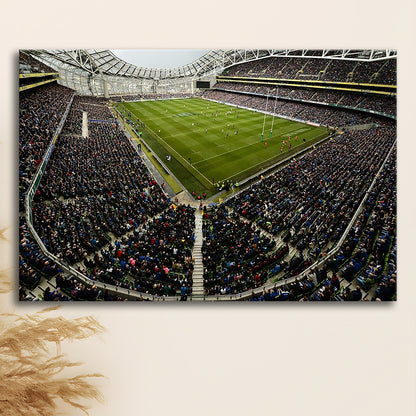 Aviva Stadium, Stadium Canvas, Sport Art, Fan Gifts, Man Cave Decor, Art Print, Canvas Print Wall Art