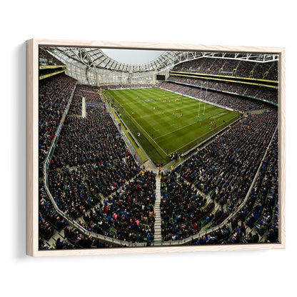 Aviva Stadium, Stadium Canvas, Sport Art, Fan Gifts, Framed Canvas Print Wall Art, Floating Frame
