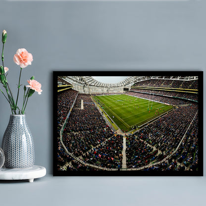 Aviva Stadium, Stadium Canvas, Sport Art, Fan Gifts, Framed Art Print Wall Decor, Picture Framed