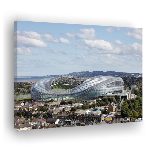 Aviva Stadium in Ireland, Stadium Canvas, Sport Art, Gift for him, Man Cave Decor, Art Print, Canvas Print Wall Art
